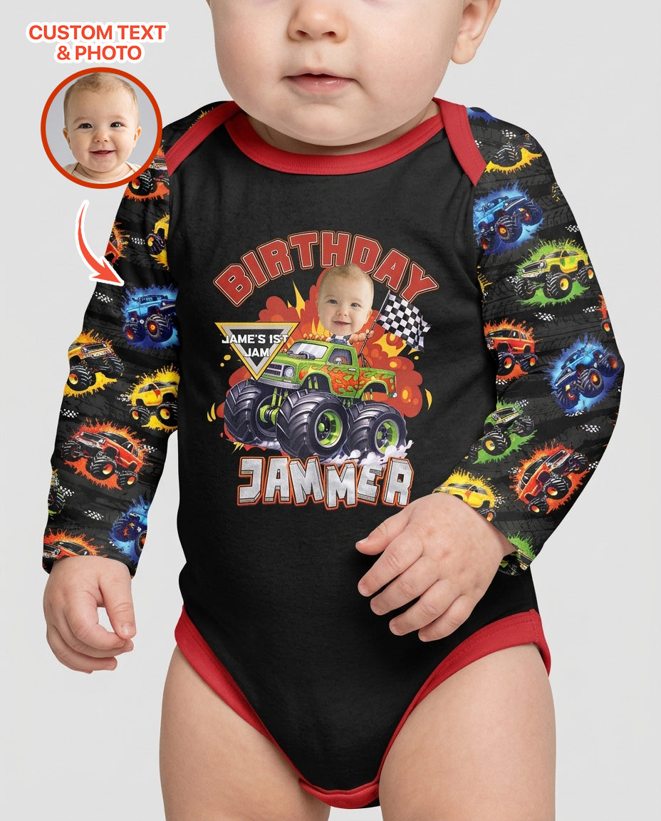 Birthday Truck Rally Bamboo Bodysuit