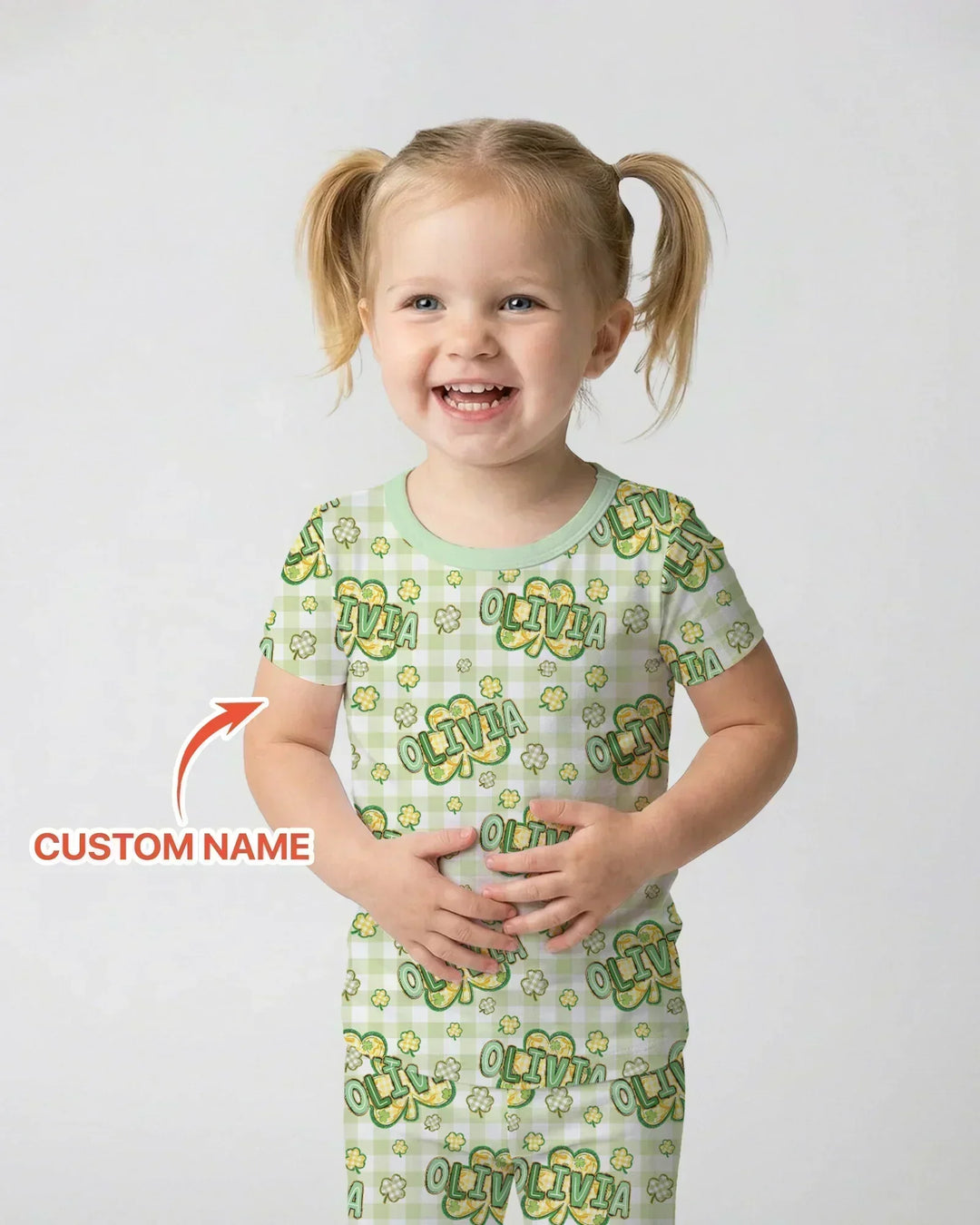 Zweiteiliges, kurzärmliges Pyjama-Set mit Marienkäfern