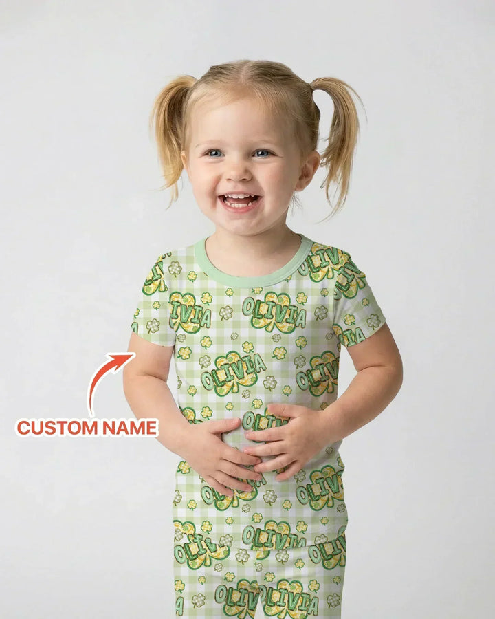 Zweiteiliges, kurzärmliges Pyjama-Set mit Marienkäfern