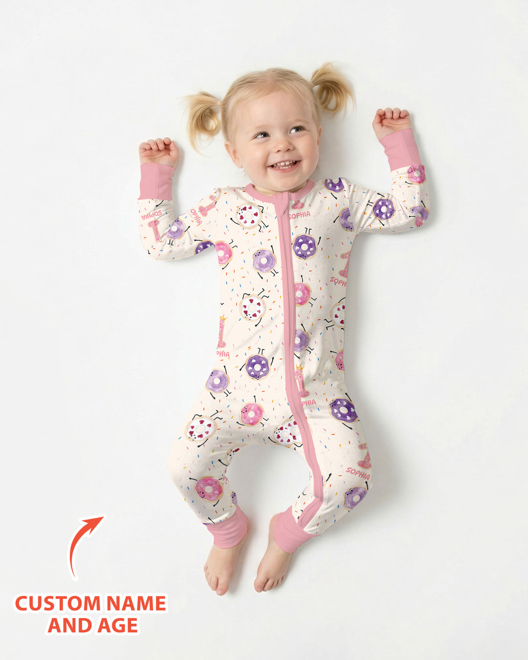 Custom Birthday Donut Bamboo Convertible Zippy