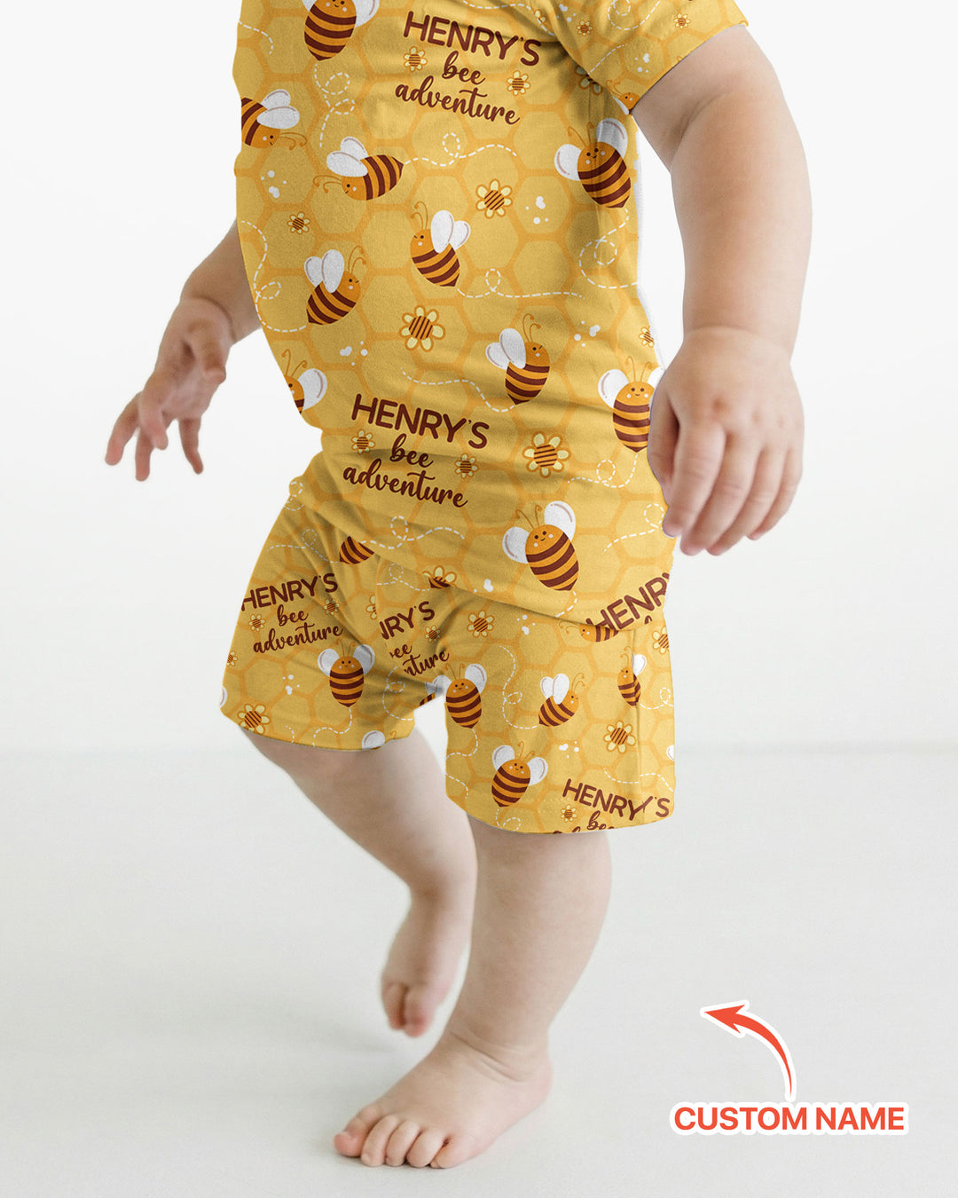 Schlafanzug-Set zweiteilig, kurze Ärmel, kurze Hose, Bambus