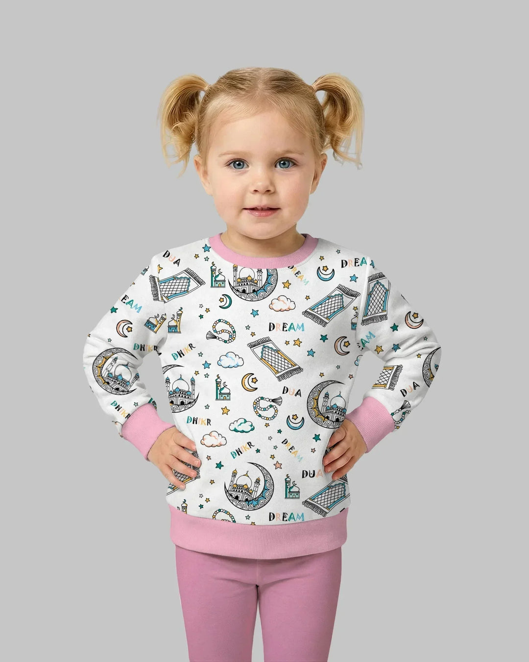 Dua, Dhikr, Traum-Matching Familie Bambus Rundhals-Sweatshirt
