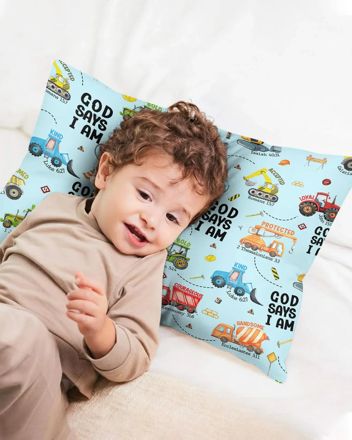 God Says I Am Boy Bamboo Pillow Case