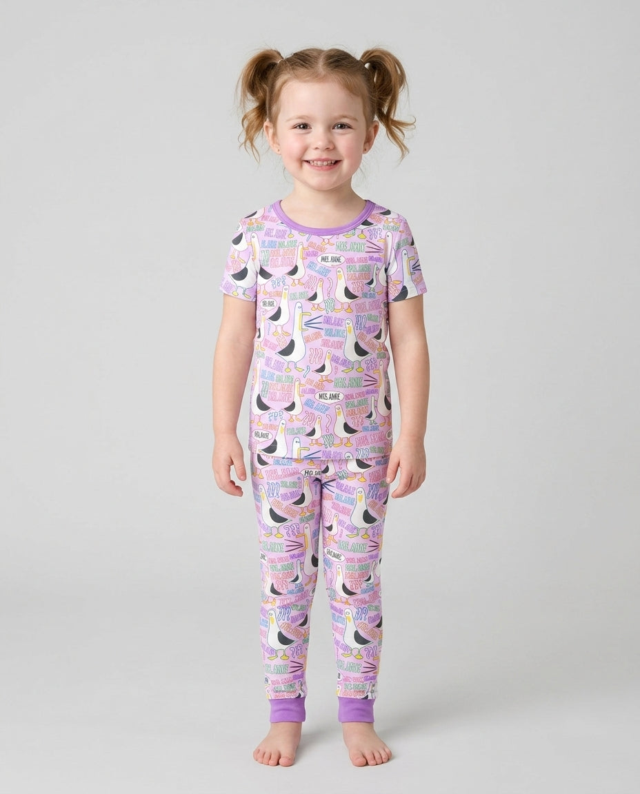 Zweiteiliges, kurzärmliges Pyjama-Set mit Marienkäfern