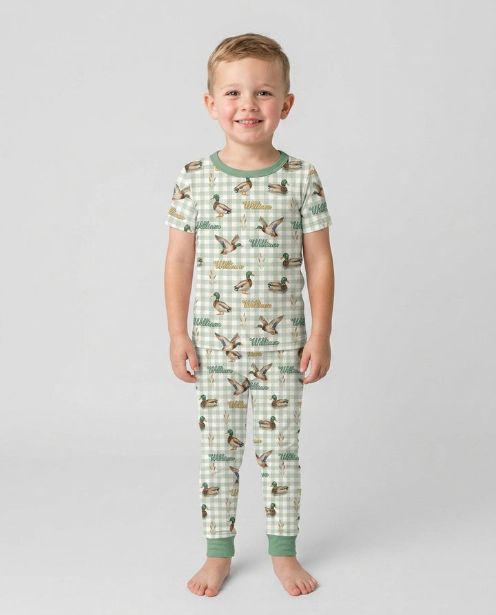 Zweiteiliges, kurzärmliges Pyjama-Set mit Marienkäfern