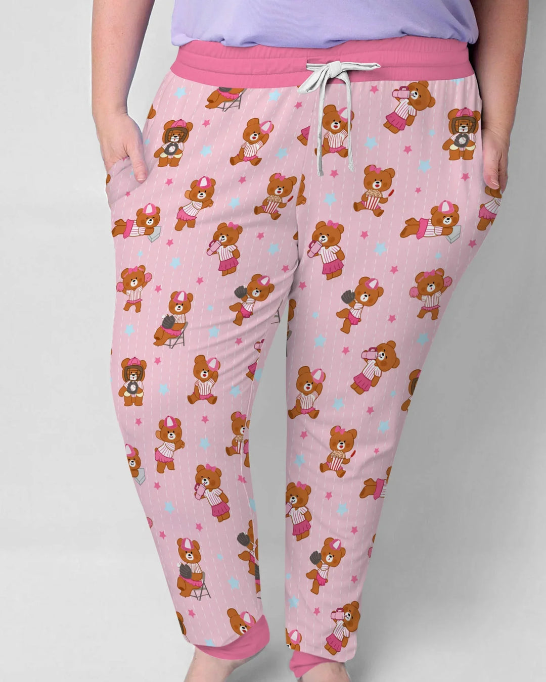 Geboren, um Baseball zu spielen, Damen-Pyjama-Set aus Bambus