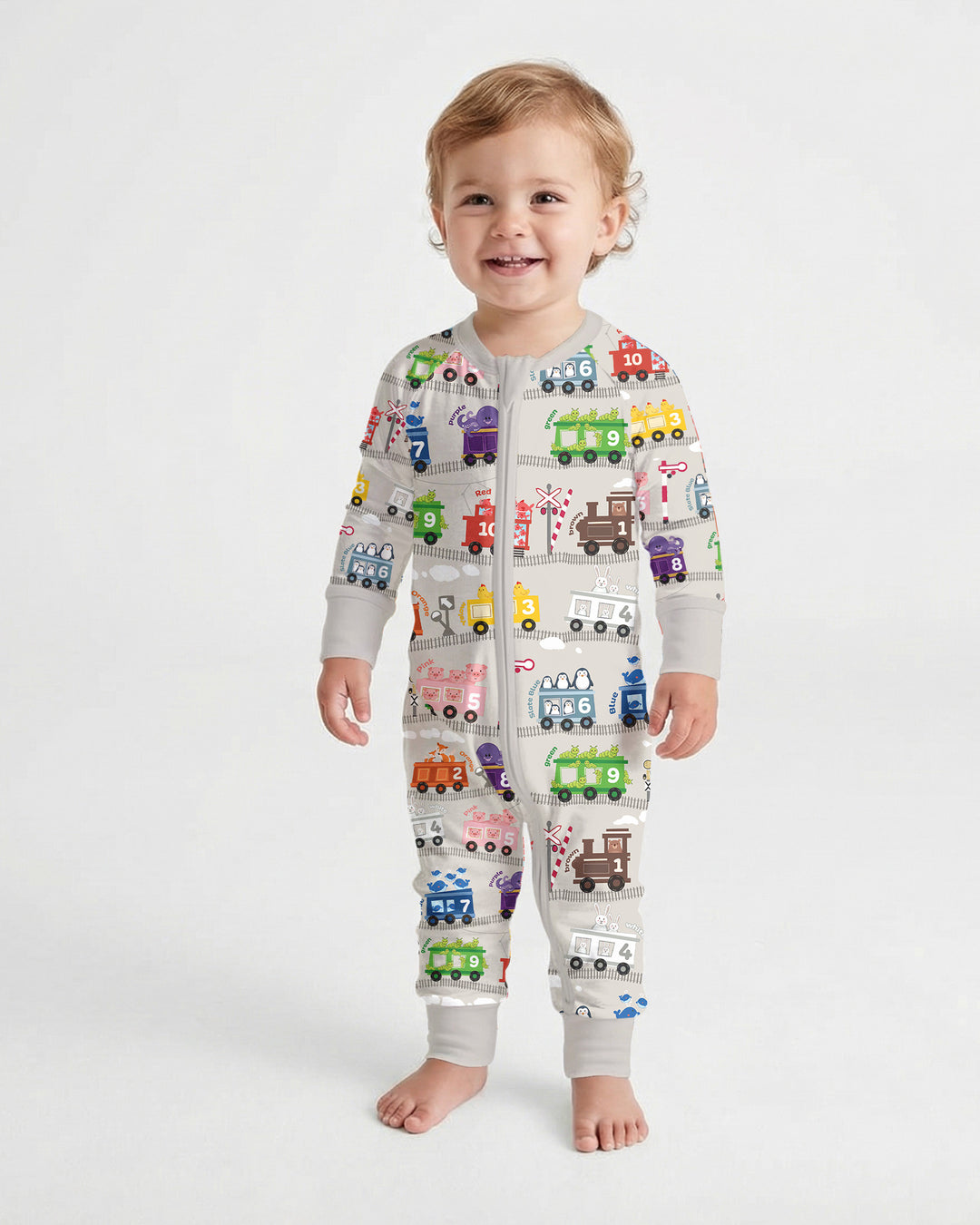 Gerippte Babykleidung mit individuellem Foto - Weich &amp; Skizzenhaft