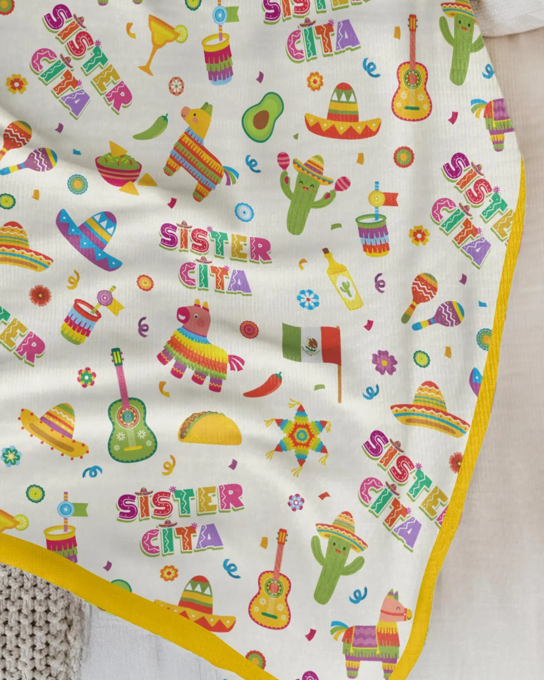 Cinco de Mayo Family Matching Bamboo Blanket