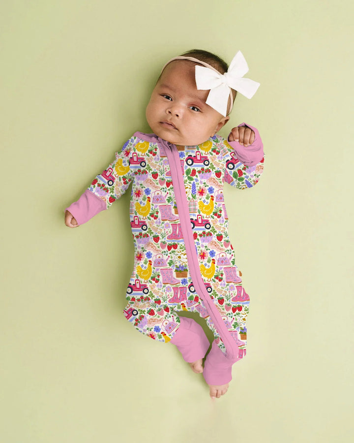 Farm Life Mommy & Me Matching Bamboo Convertible Zippy