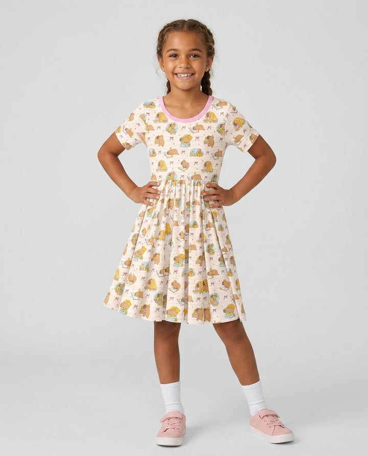 Sweet Study Capy Bamboo Twirl Dress