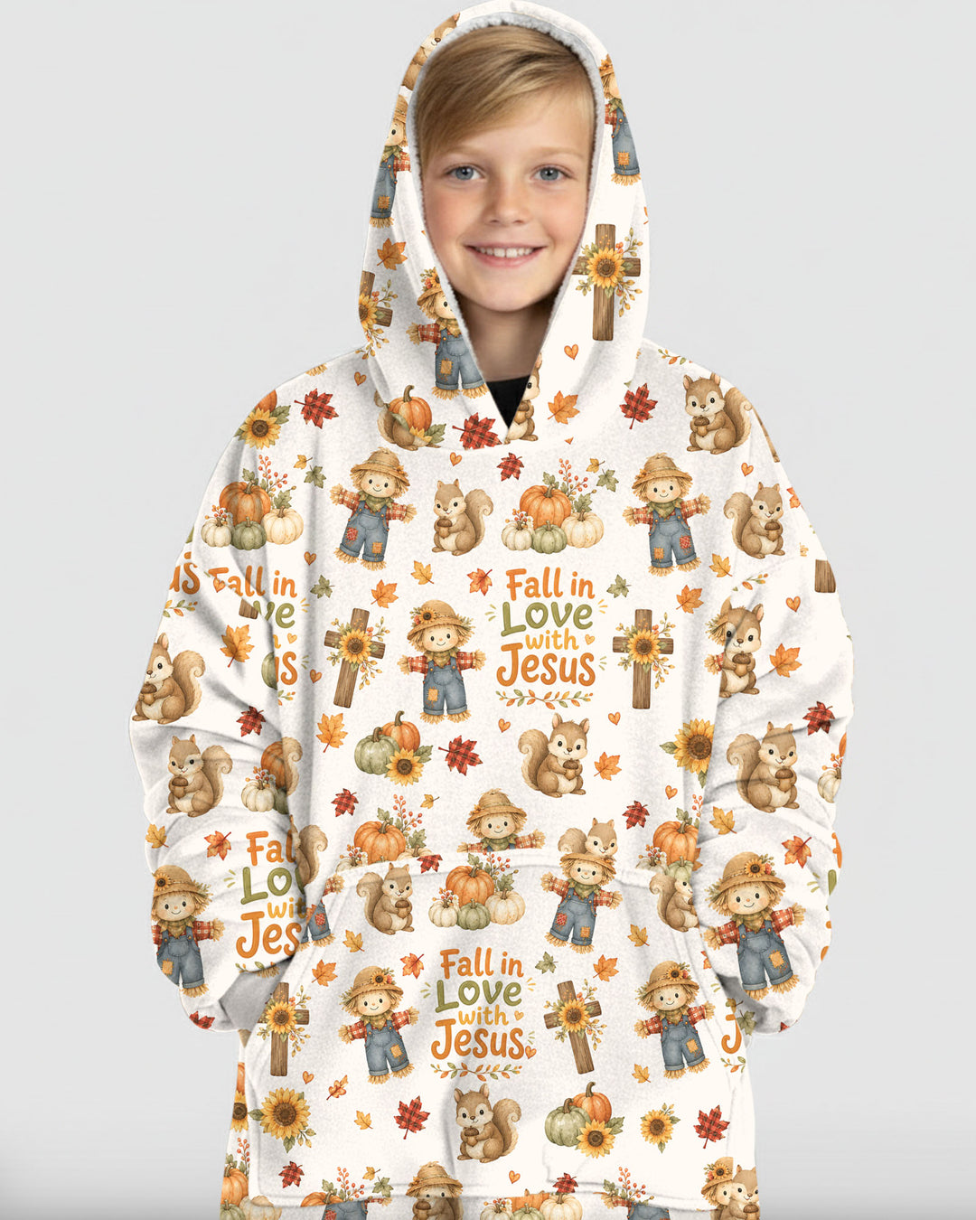Fall For Jesus Bamboo Blanket Hoodie