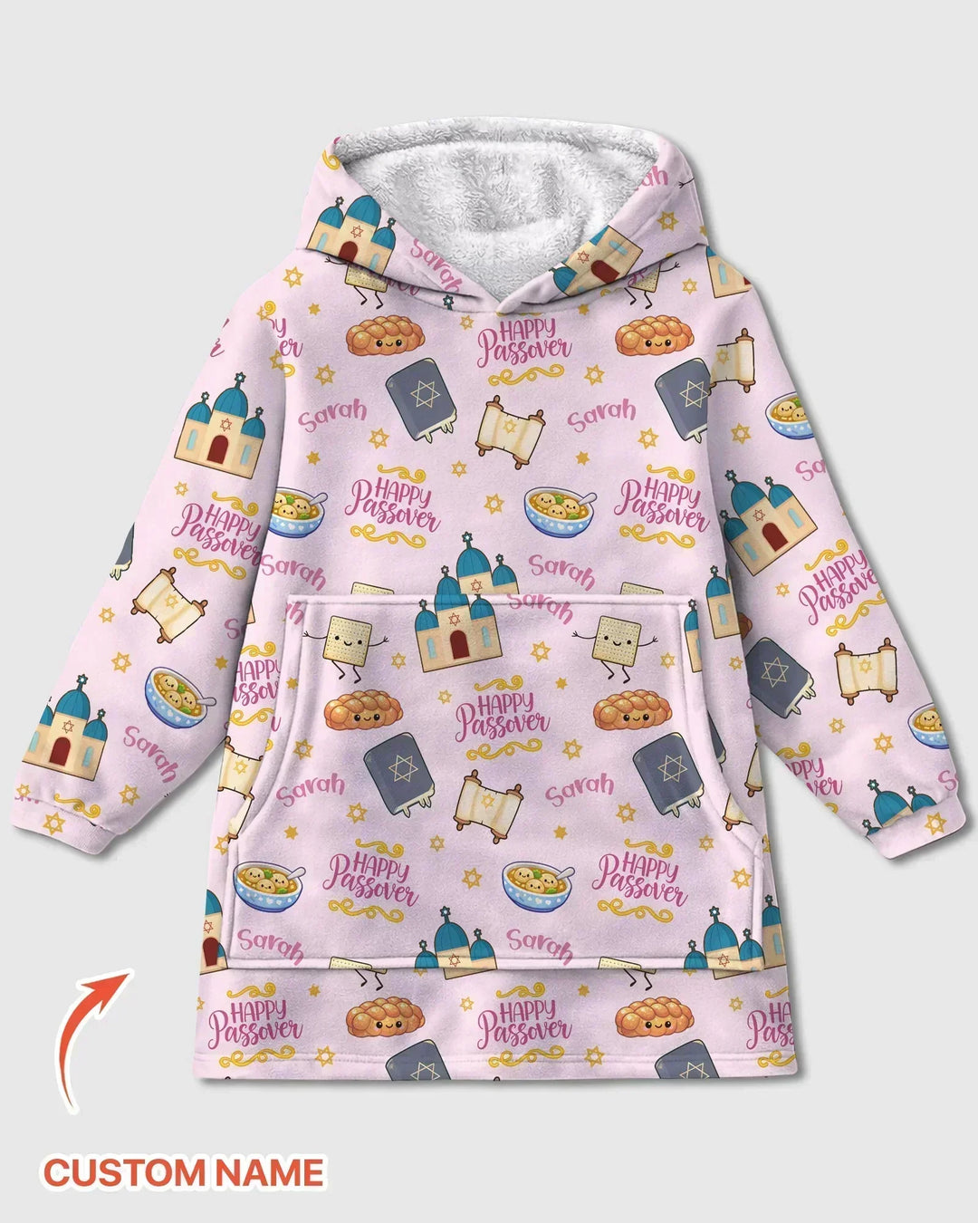 Personalisierbarer „Pesach Sameach“ Bambus-Deckenpullover