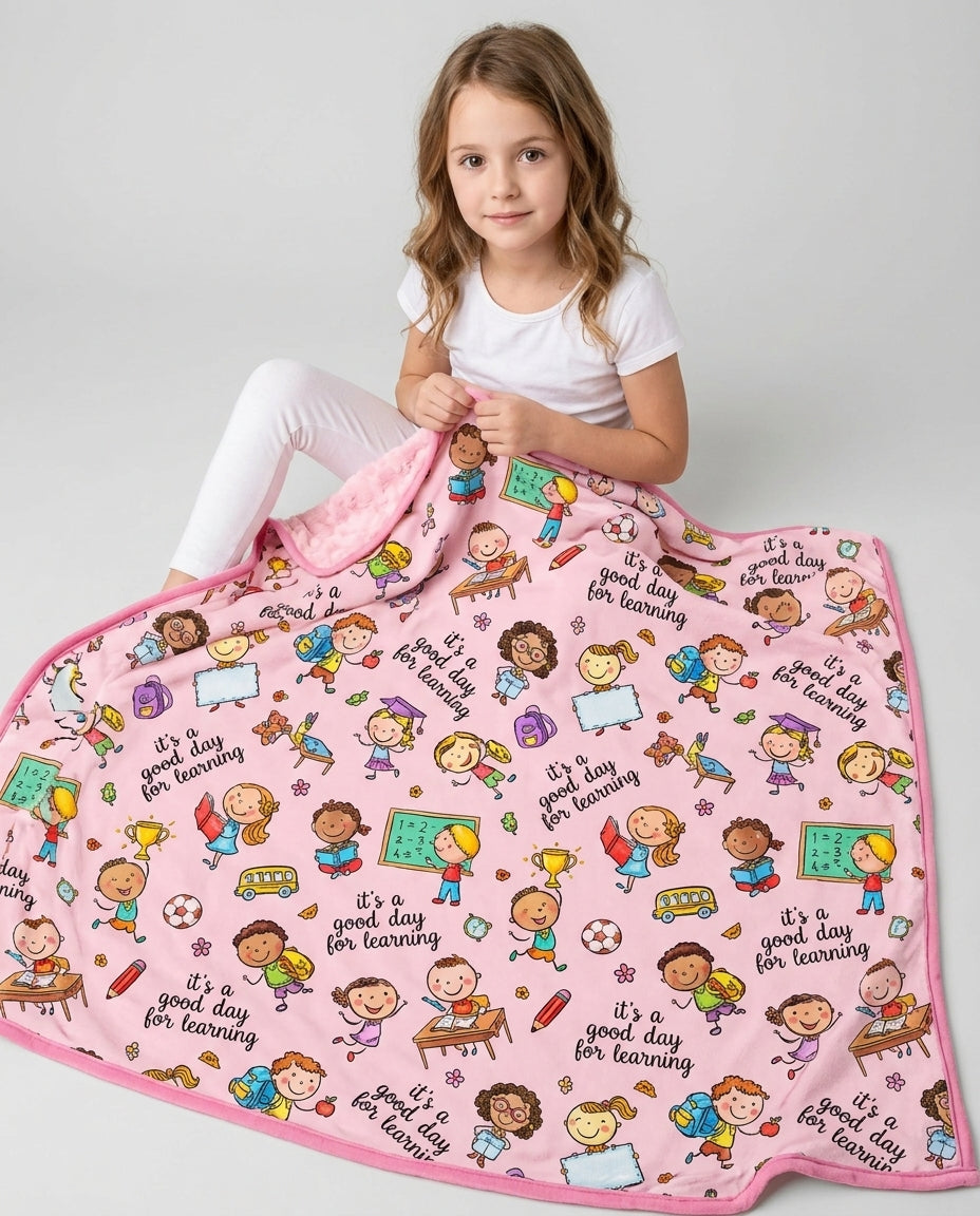 Little Learners Adventure Bamboo Blanket