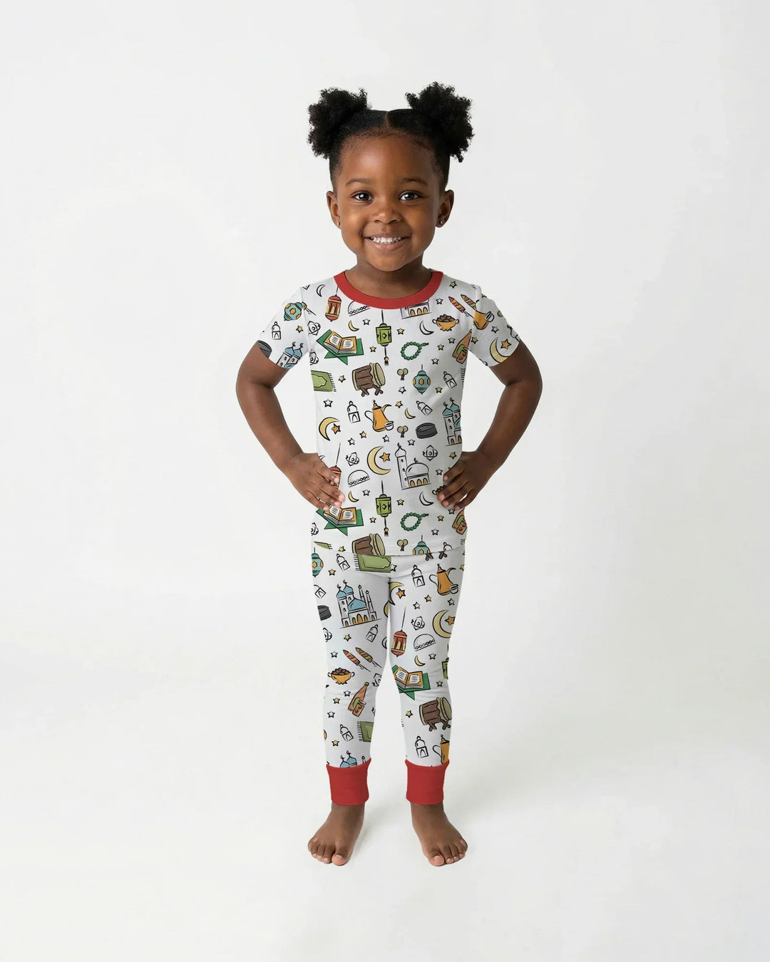 Ramadan Blessings Family Matching Bamboo Two Piece Short Sleeve Pajama Set