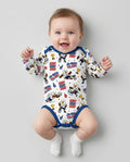 Gerippte Babykleidung mit individuellem Foto - Weich &amp; Skizzenhaft