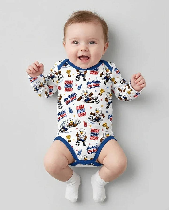 Gerippte Babykleidung mit individuellem Foto - Weich &amp; Skizzenhaft