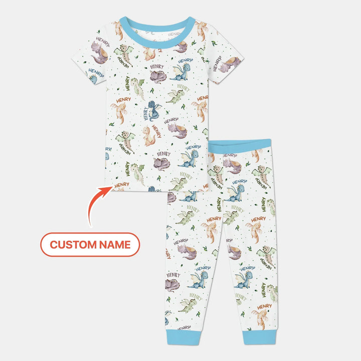 Zweiteiliges, kurzärmliges Pyjama-Set mit Marienkäfern