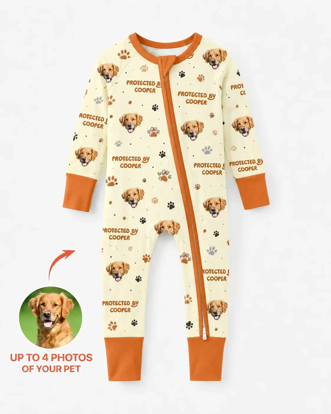 Gerippte Babykleidung mit individuellem Foto - Weich &amp; Skizzenhaft