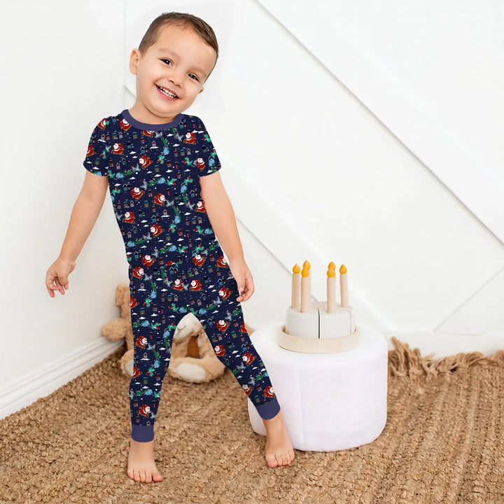 Zweiteiliges, kurzärmliges Pyjama-Set mit Marienkäfern