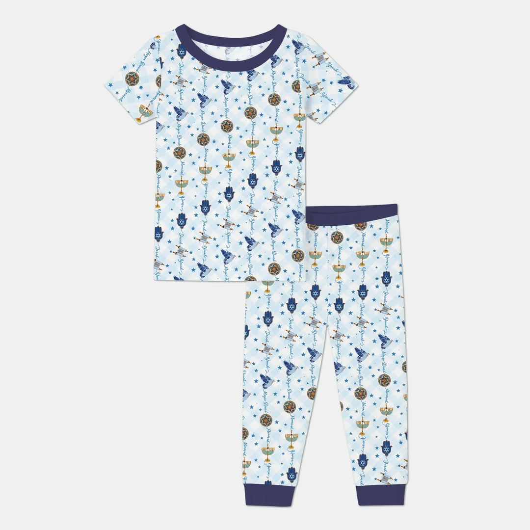 Zweiteiliges, kurzärmliges Pyjama-Set mit Marienkäfern