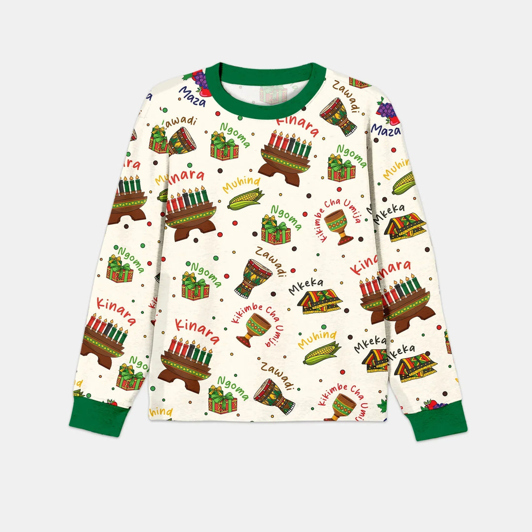 Happy Kwanzaa Family Matching Bamboo Men's Pajama Set