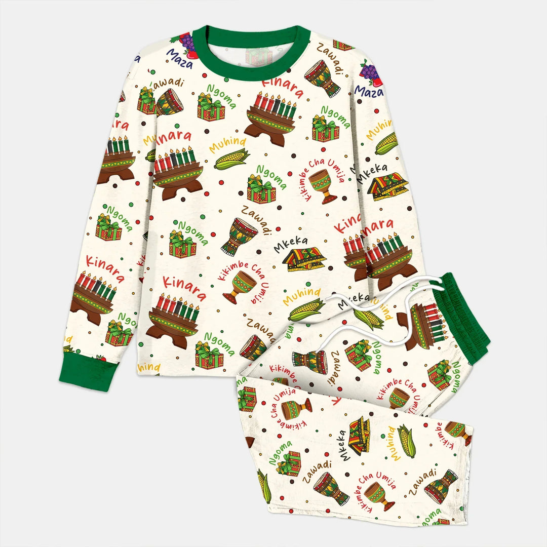 Happy Kwanzaa Family Matching Bamboo Men's Pajama Set
