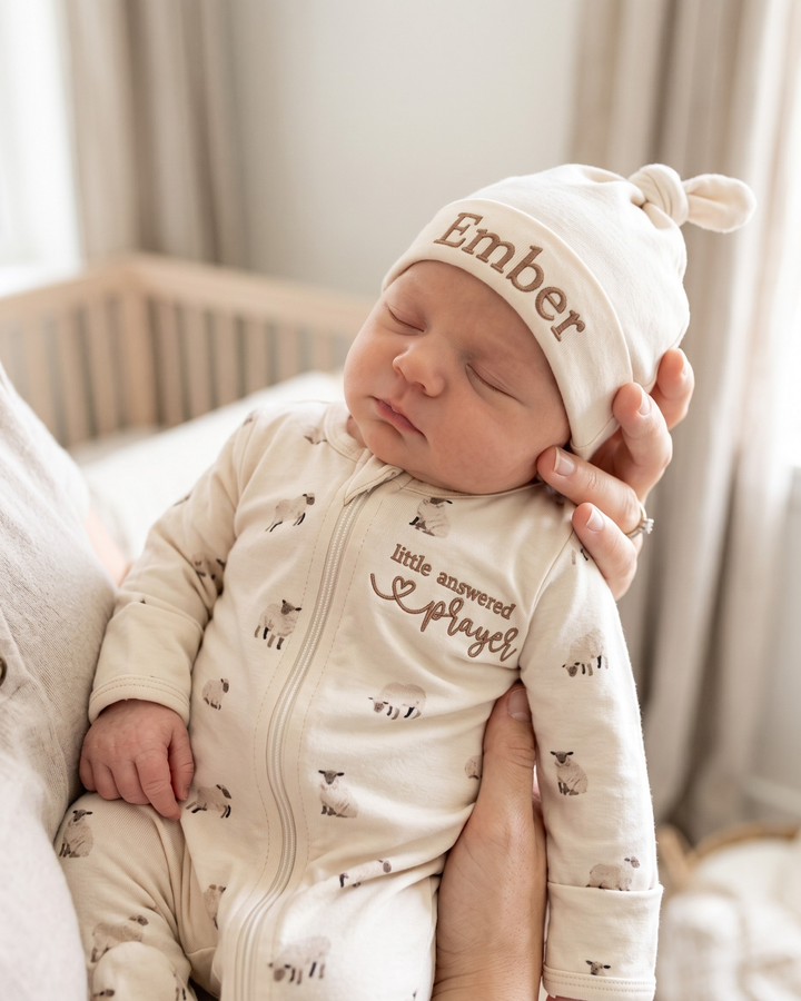 Gerippte Babykleidung mit individuellem Foto - Weich &amp; Skizzenhaft