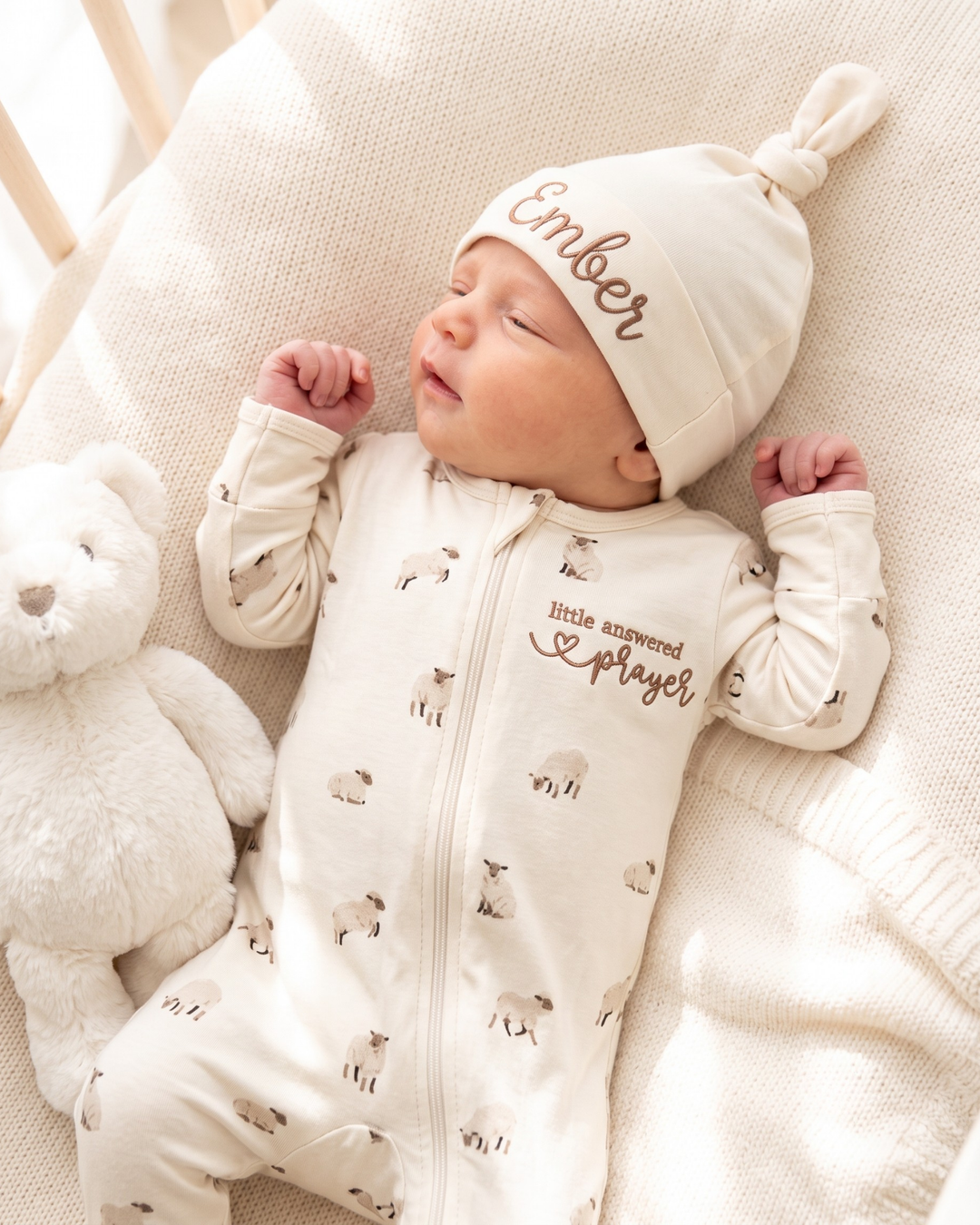 Gerippte Babykleidung mit individuellem Foto - Weich &amp; Skizzenhaft