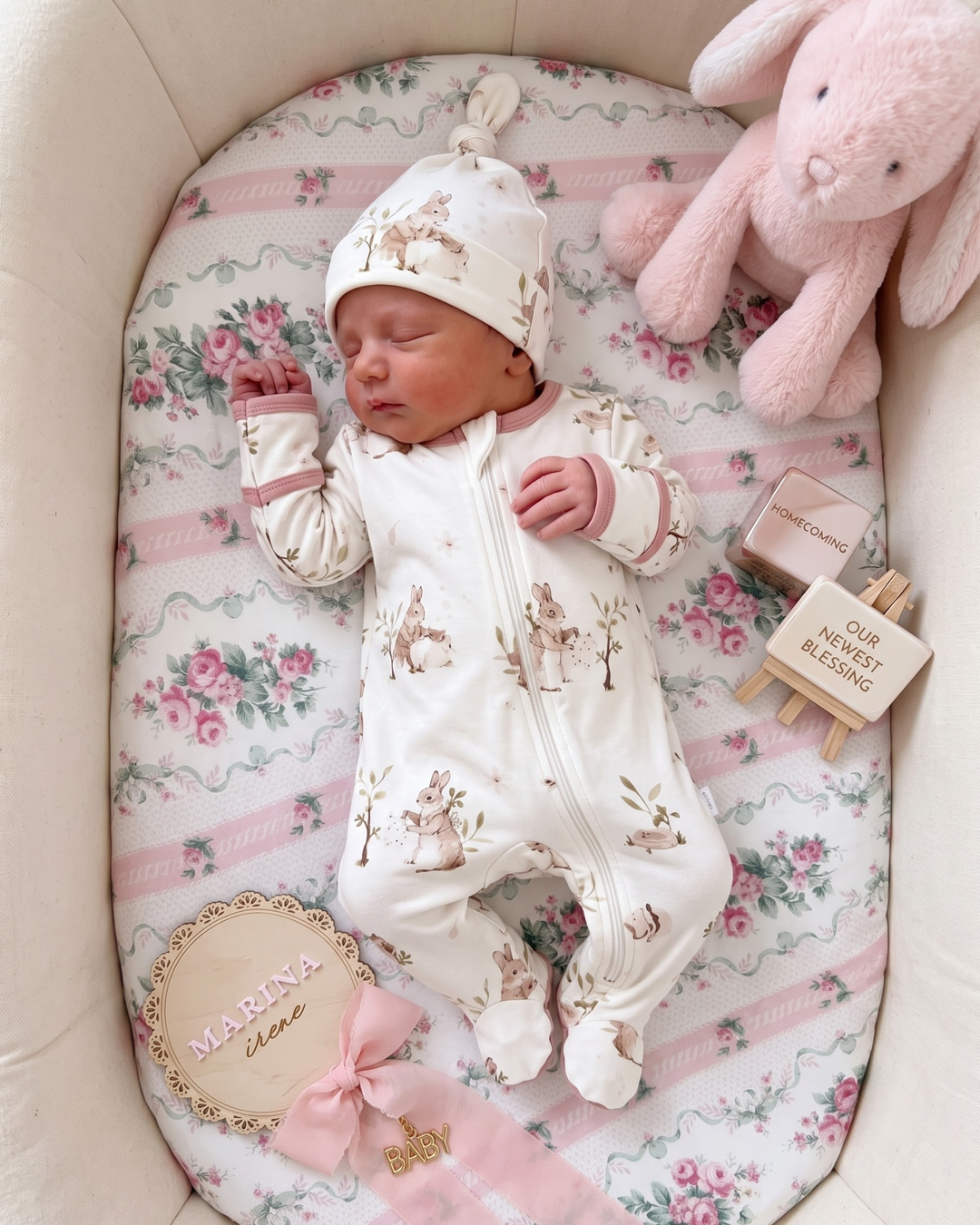 Gerippte Babykleidung mit individuellem Foto - Weich &amp; Skizzenhaft