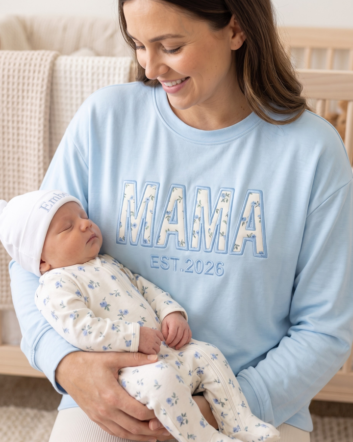 Template Damen-Rundhals-Sweatshirt aus Bambus