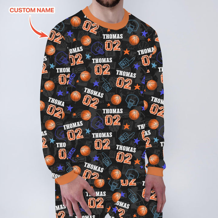 Herren-Pyjama-Set mit personalisiertem Haustierfoto zu Weihnachten