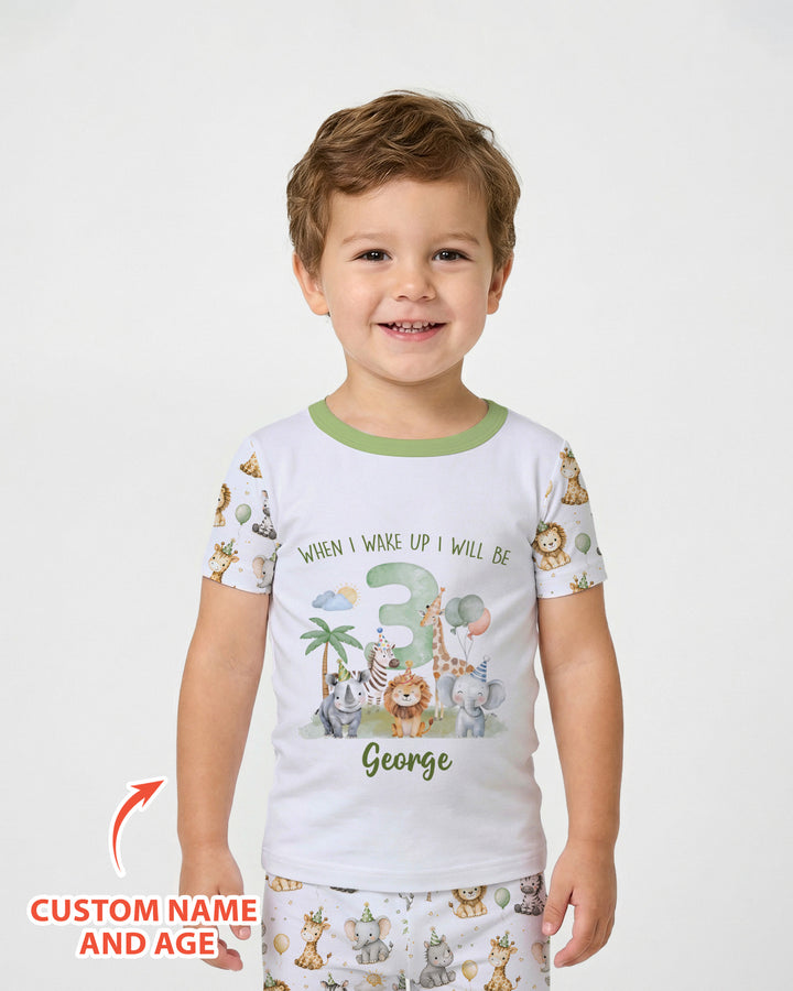 Zweiteiliges, kurzärmliges Pyjama-Set mit Marienkäfern