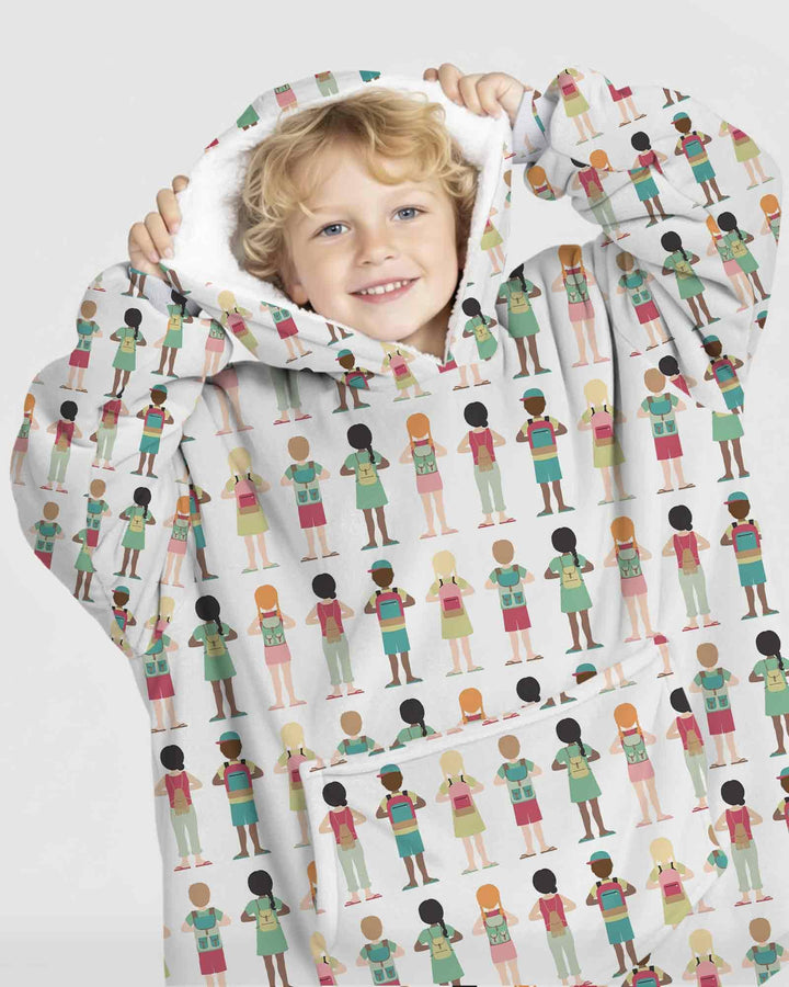 Little Friends Everywhere Bamboo Blanket Hoodie
