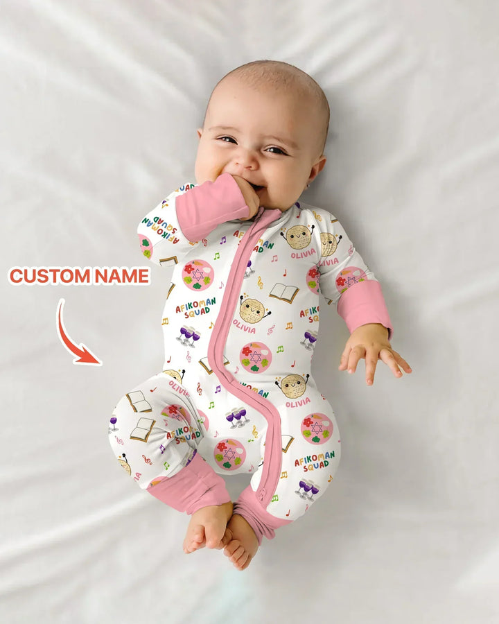 Custom Name Passover Afikoman Squad Bamboo Convertible Zippy