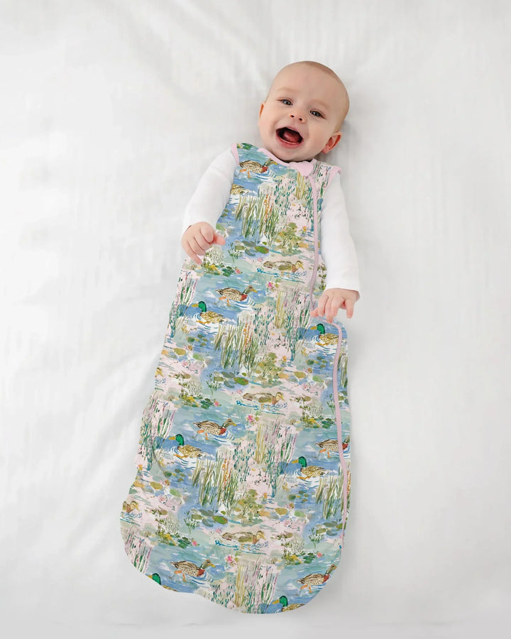 Watercolor Mallard Duck Bamboo Sleep Bag