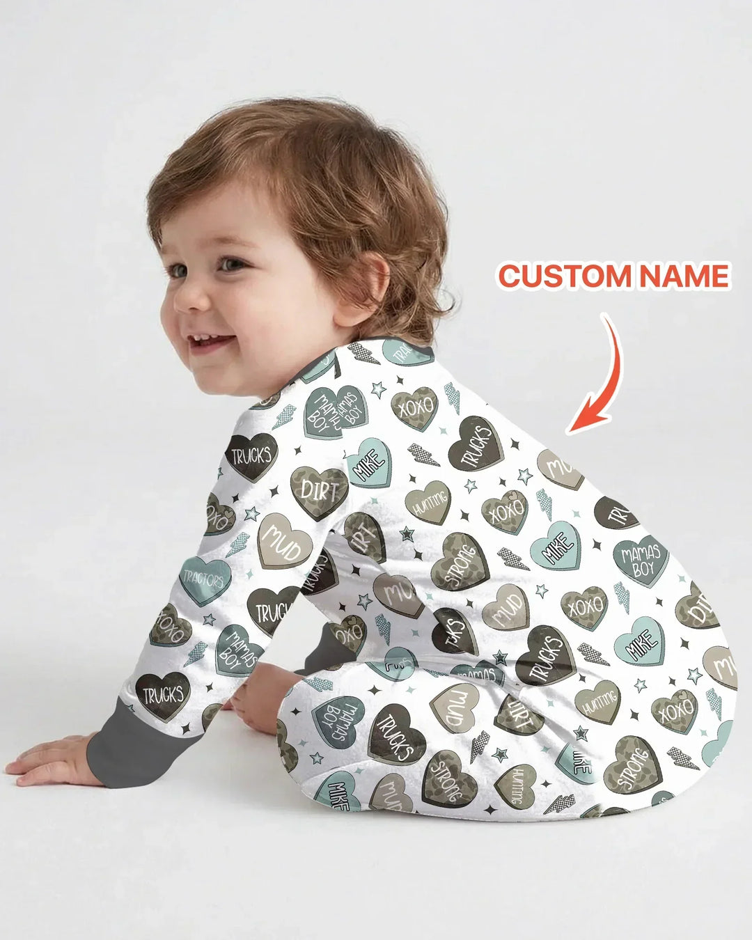 Gerippte Babykleidung mit individuellem Foto - Weich &amp; Skizzenhaft