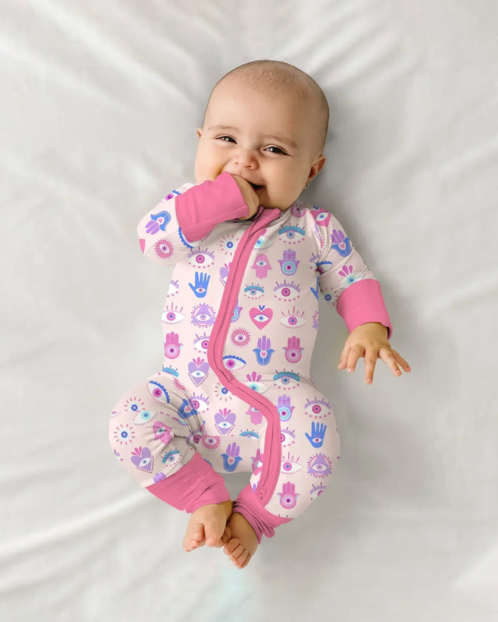 Hamsa Heart Guardians Family Matching Bamboo Convertible Zippy