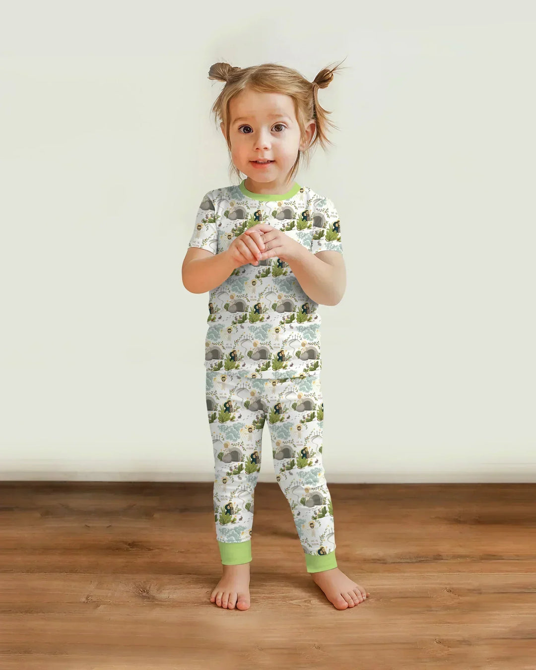 Zweiteiliges, kurzärmliges Pyjama-Set mit Marienkäfern