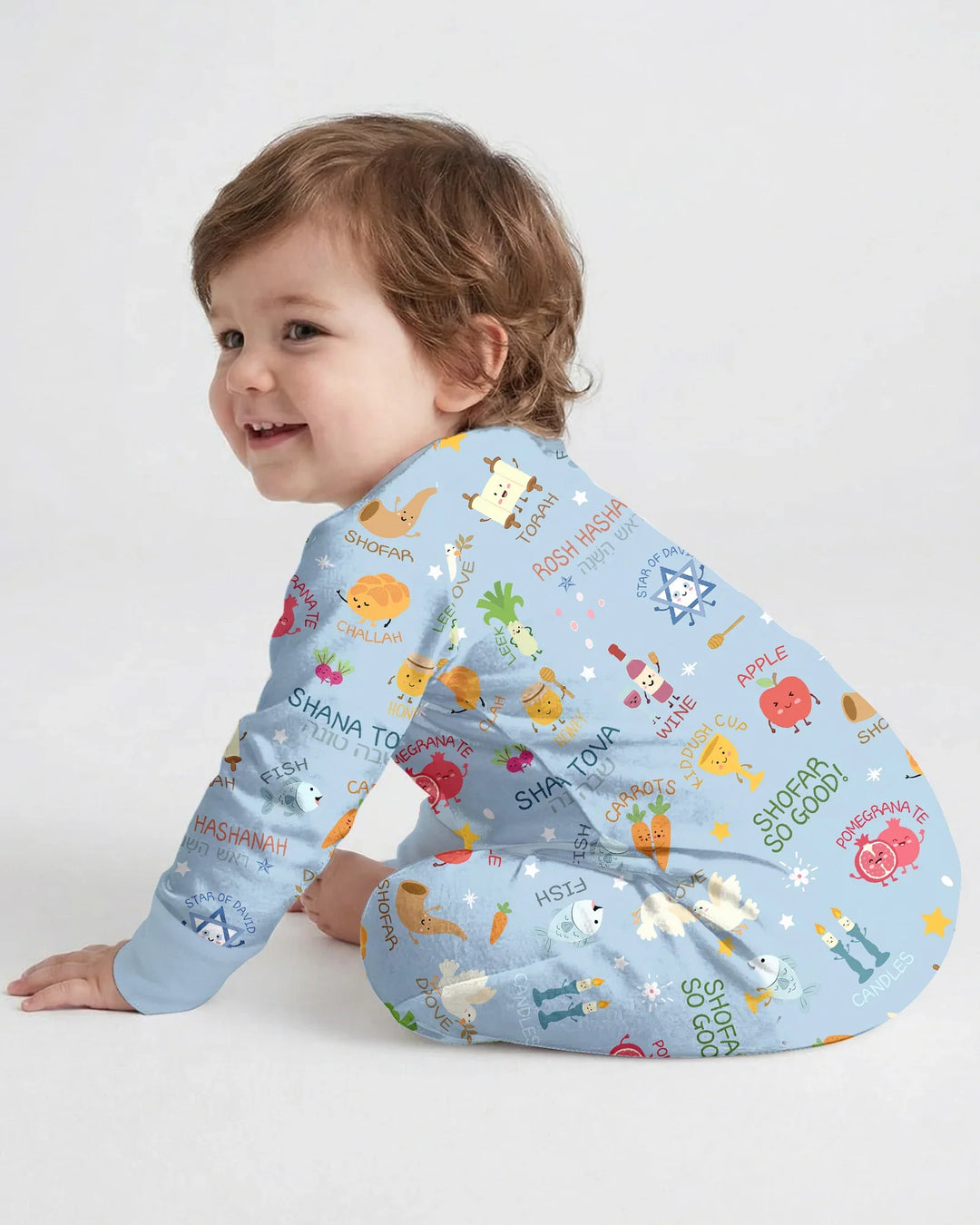 Gerippte Babykleidung mit individuellem Foto - Weich &amp; Skizzenhaft