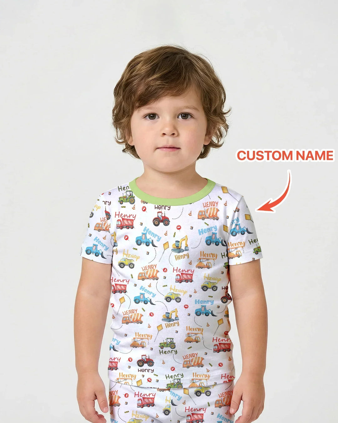 Zweiteiliges, kurzärmliges Pyjama-Set mit Marienkäfern