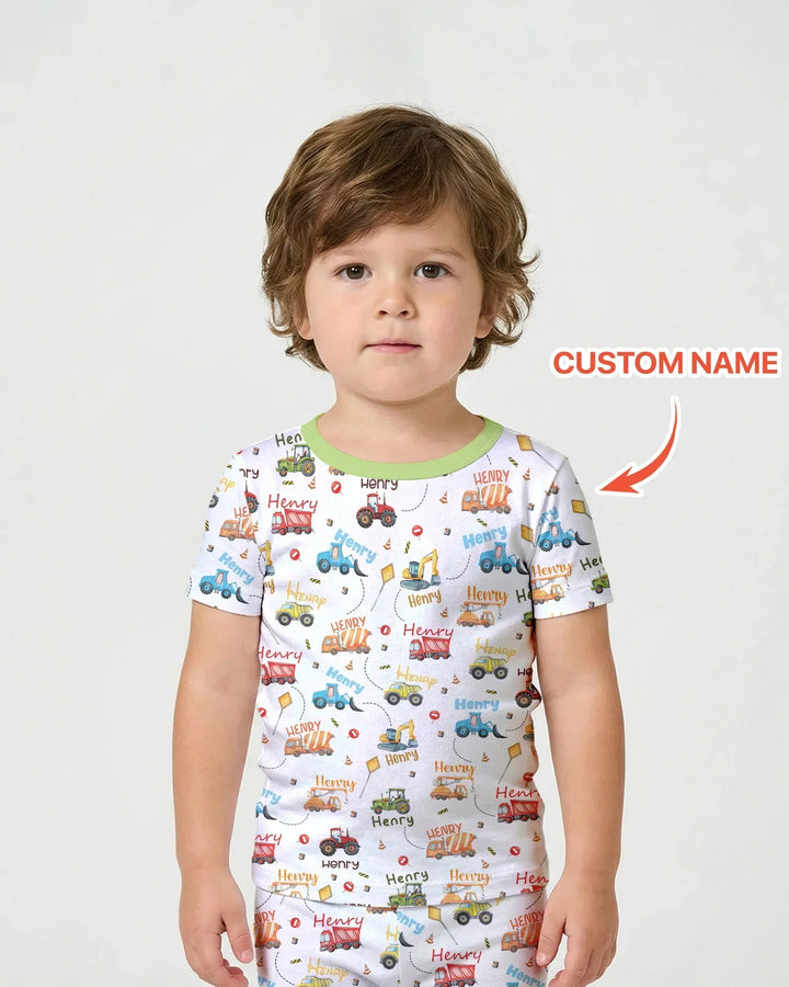 Zweiteiliges, kurzärmliges Pyjama-Set mit Marienkäfern
