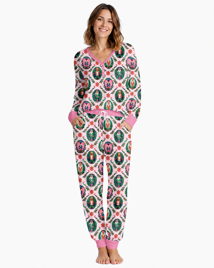 Whimsical Nutcracker Bamboo Women Pajama Set