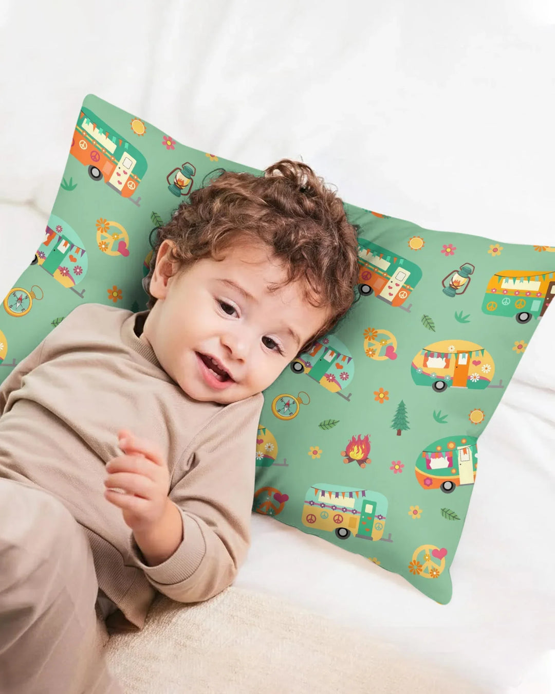 Happy Little Camper Bamboo Pillow Case