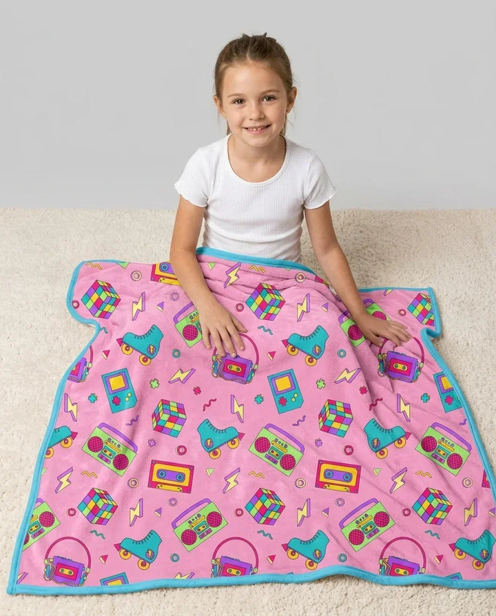 80s Retro Neon Bamboo Blanket