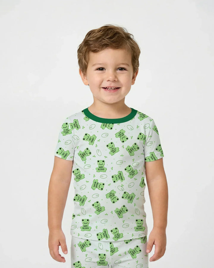 Zweiteiliges, kurzärmliges Pyjama-Set mit Marienkäfern