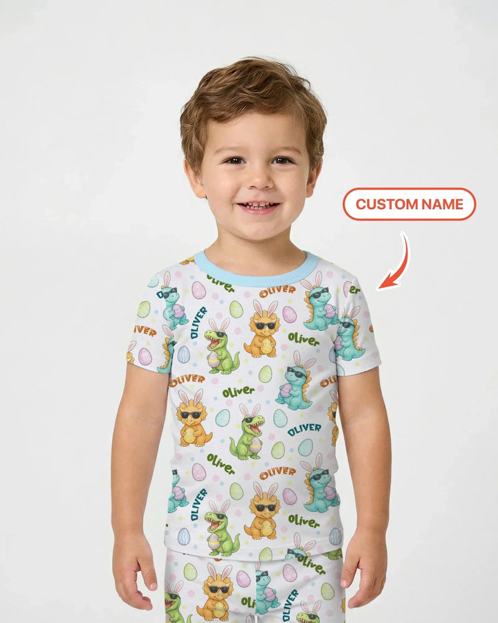 Zweiteiliges, kurzärmliges Pyjama-Set mit Marienkäfern