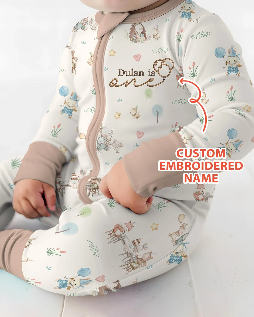 Gerippte Babykleidung mit individuellem Foto - Weich &amp; Skizzenhaft