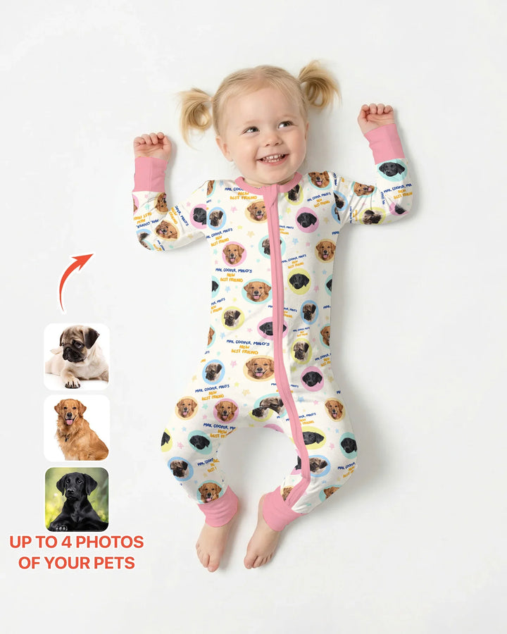 Gerippte Babykleidung mit individuellem Foto - Weich &amp; Skizzenhaft