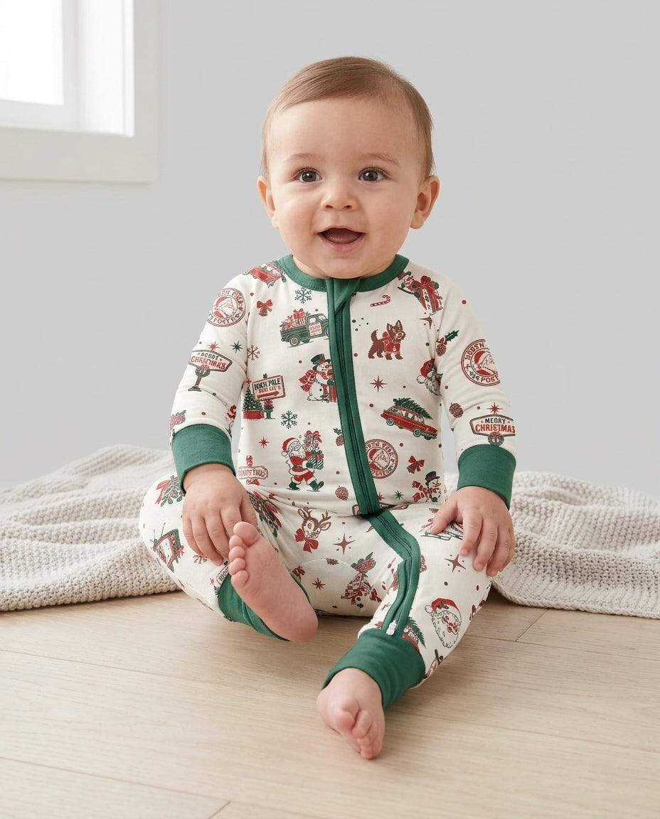 North Pole Retro Bamboo Convertible Zippy