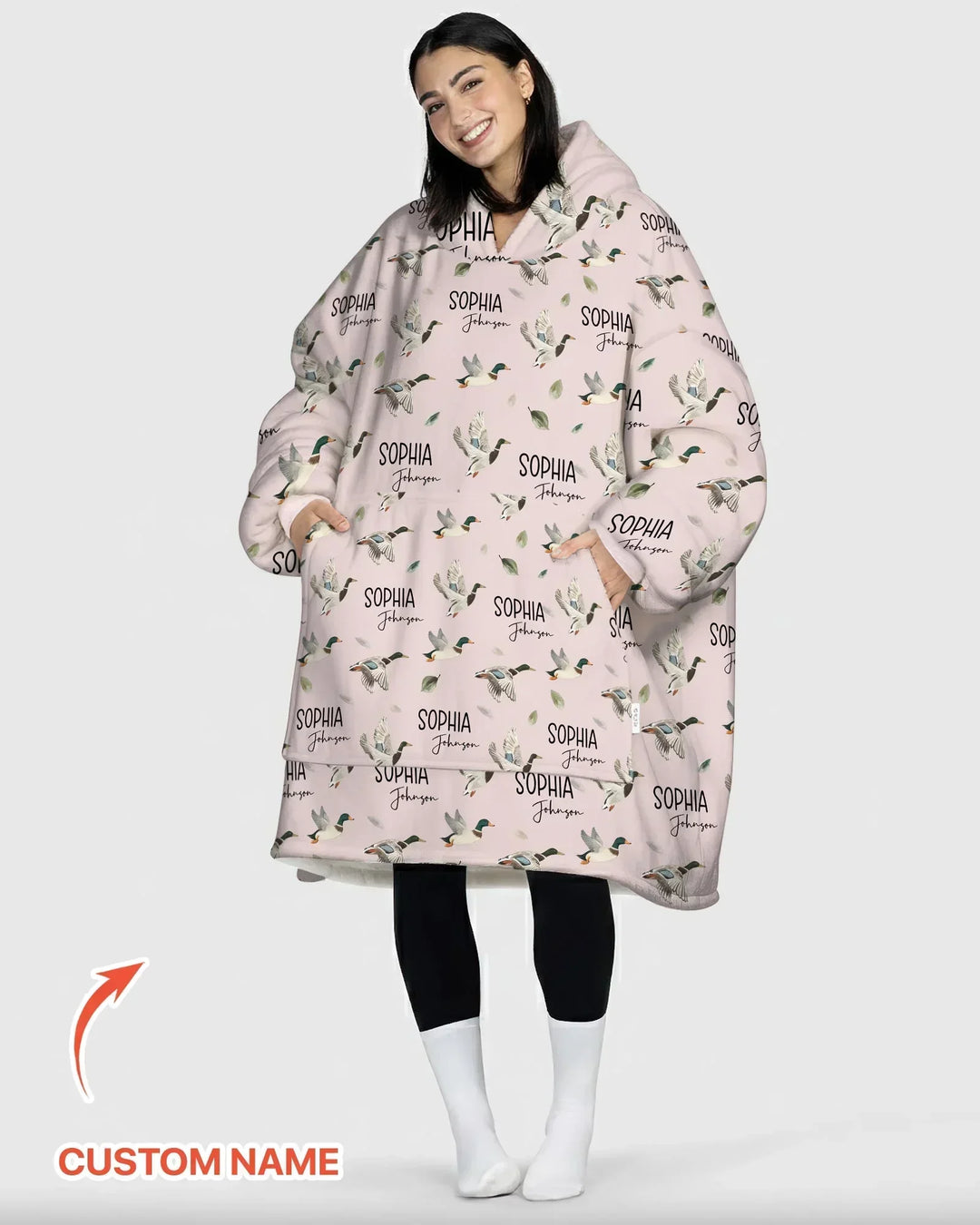 Personalisierbarer Stockenten-Bambus-Deckenhoodie